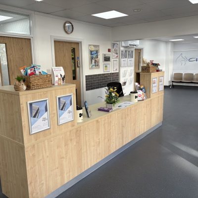 Pentland Property Services Veterinary Construction Bognor Sussex Finished Reception