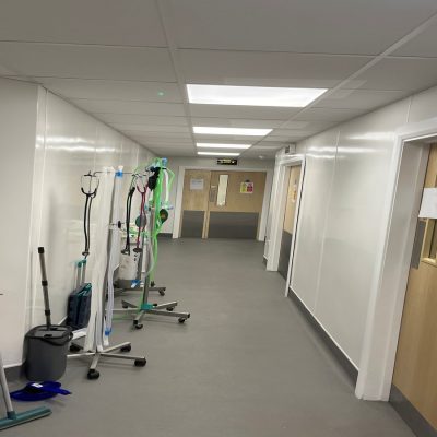 Pentland Property Services Veterinary Construction Lingfield Surrey Improved Corridor